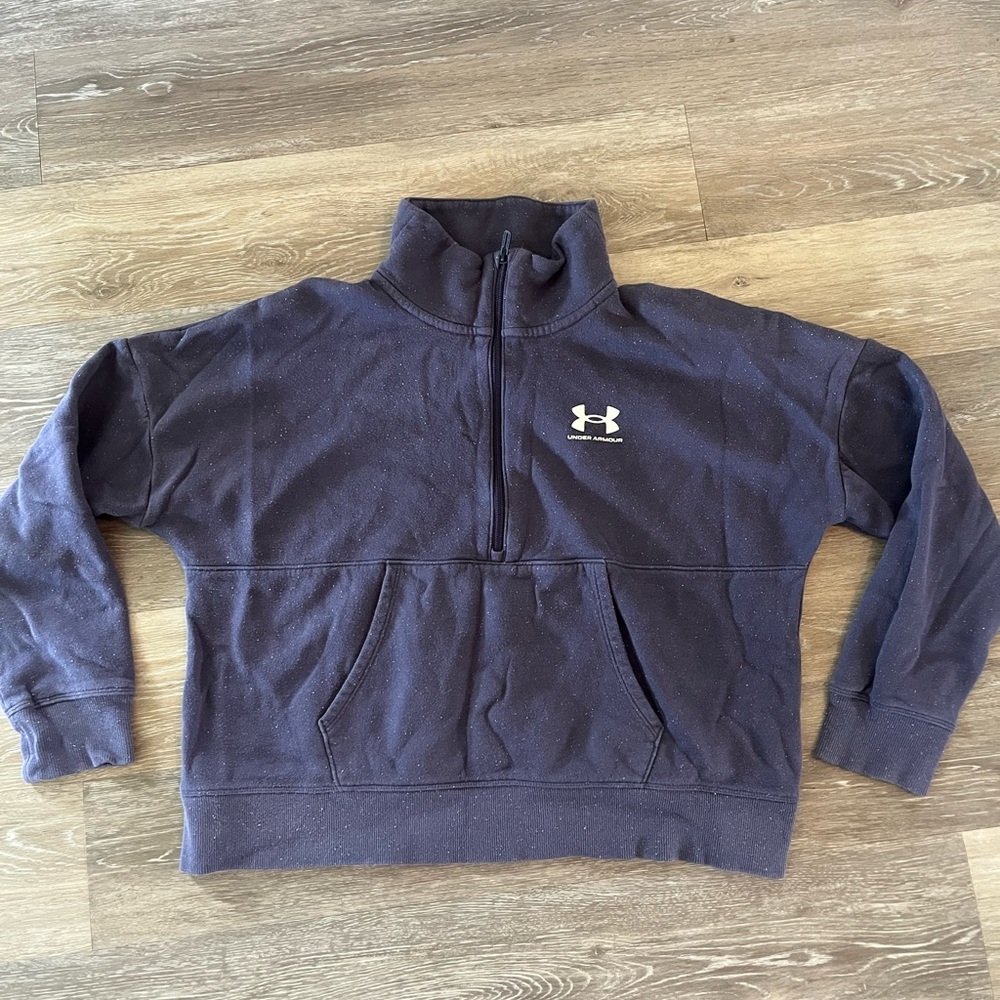 Under Armour Dark purple Half-Zip Pullover